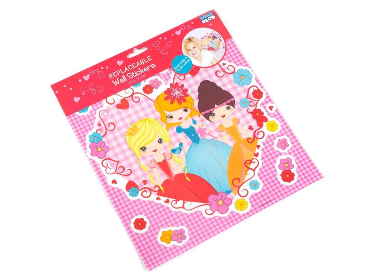 Wall Stickers Prinsesser 2-x30cm - Lett å klistre opp, lett å fjerne.