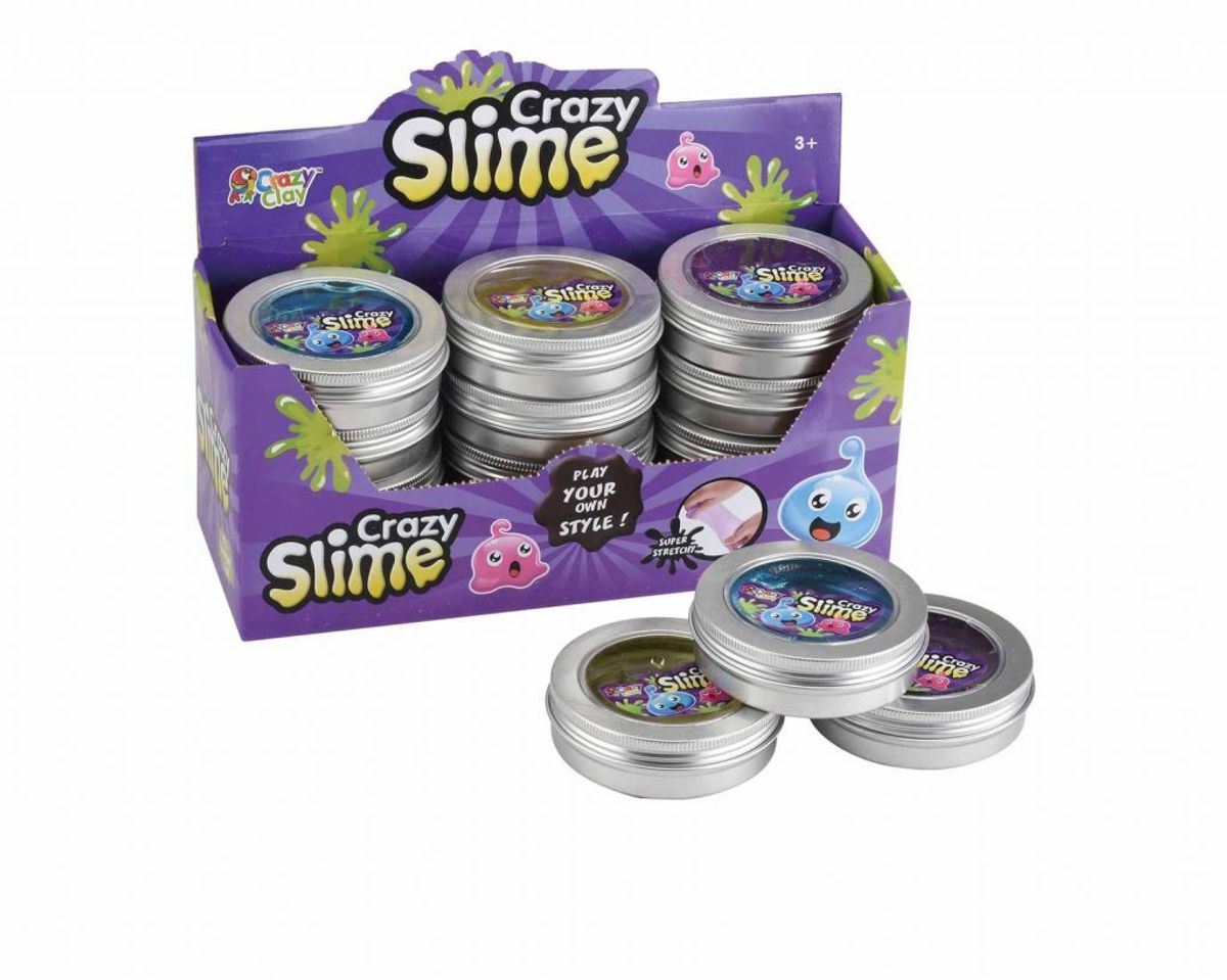Gummislim - Crazy Slime - Putty i Metallboks