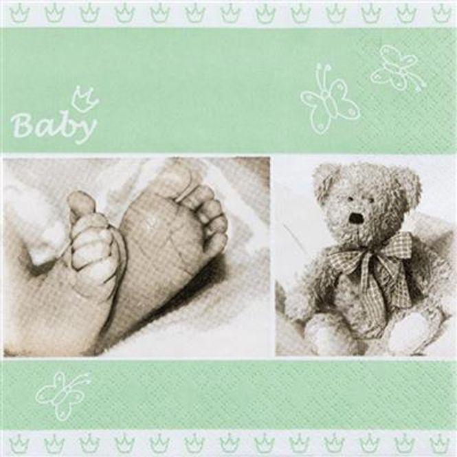 Hovedbilde Servietter med Babymotiv - Pakke med 20 stk