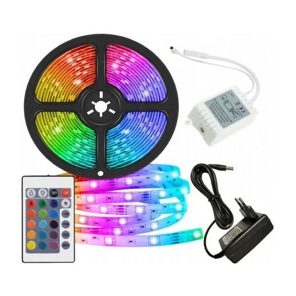 Hovedbilde Led-Stripe 10 Meter med Fjernkontroll - Sett ...