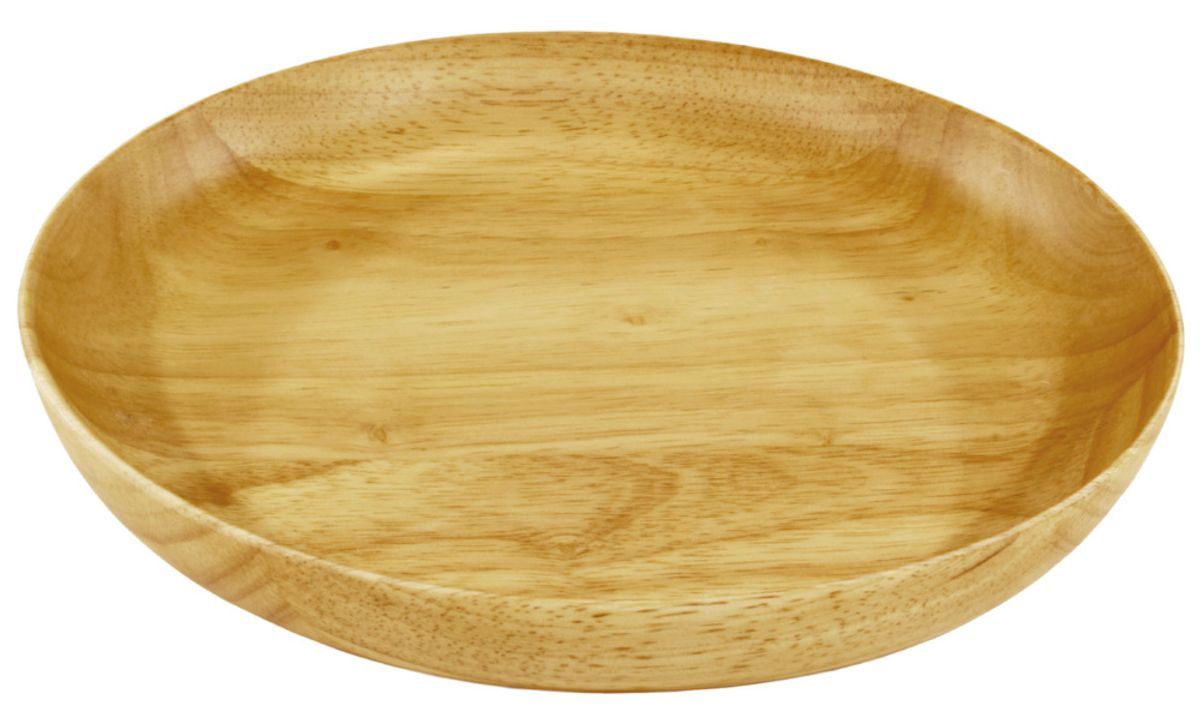 Tallerken i tre  - Perfekt på tur - 23 cm diameter