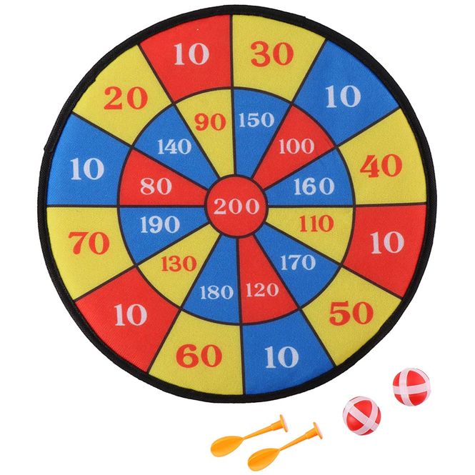 Hovedbilde Dartskive Med Borrelåsballer