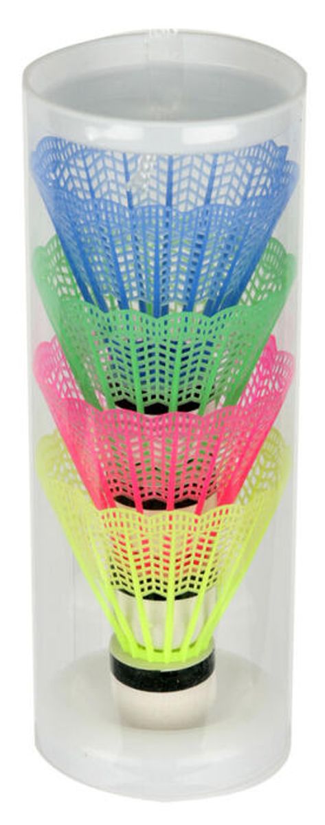 Badmintonball - Badmintonflue 4 stk i pk med Farge.
