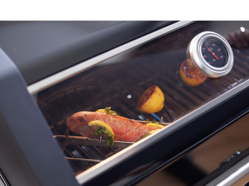 Rösle Videro G6-S Vario+ Gassgrill 157 x 58 x 118 cm - 27500 watt - Svart