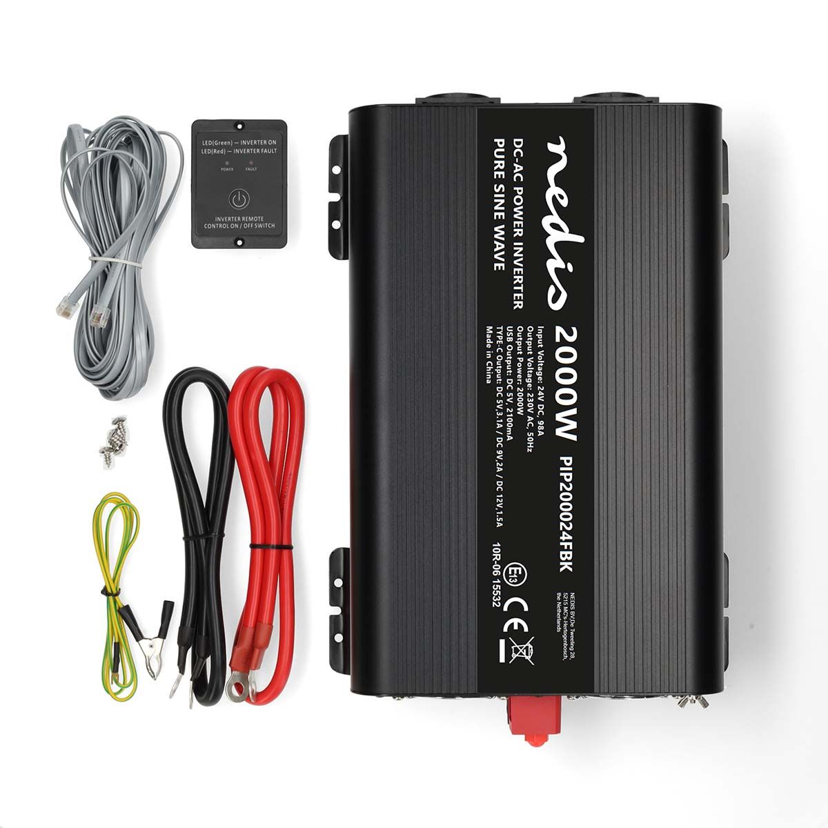 Spenningsomformer 24V DC - 2000Watt