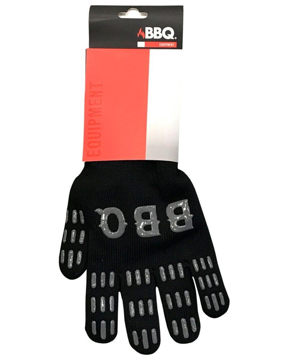Stekehanske - Grillhanske med Silikonbelegg - One-size Fitz-all - BBQ
