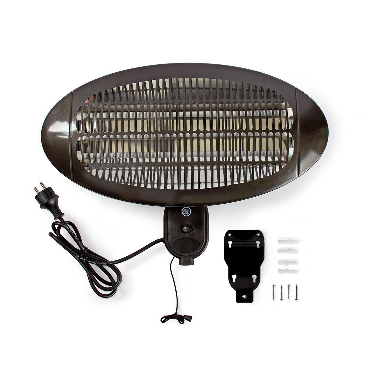 Terrassevarmer med 3 innstillinger for veggoppheng 650-1300-2000 watt