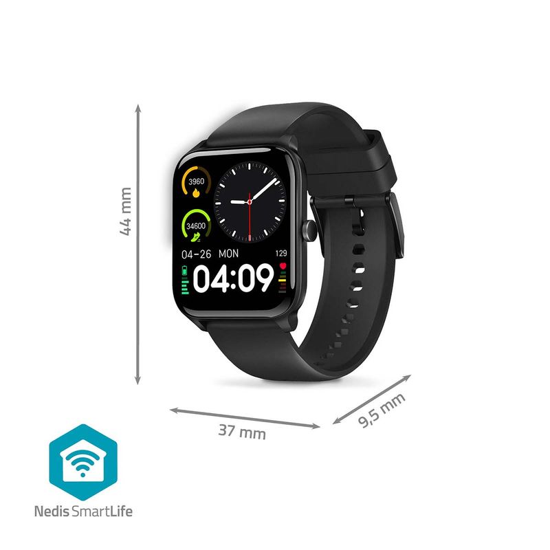 Smartklokke- Vanntett IP68 - 240 Timer Driftstid - Android / IOS