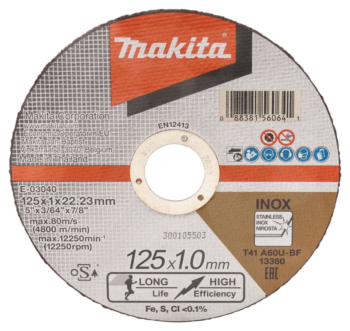 Makita Kappeskive 125 mm  A60U E-03040