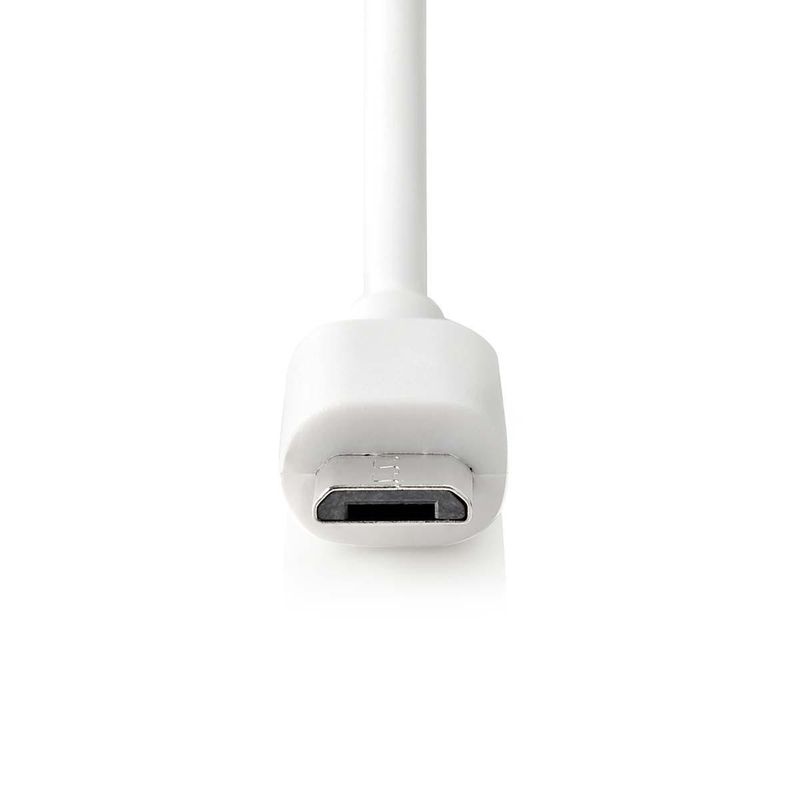 Billader med micro USB kabel - 1 meter - 2,4A - 12W