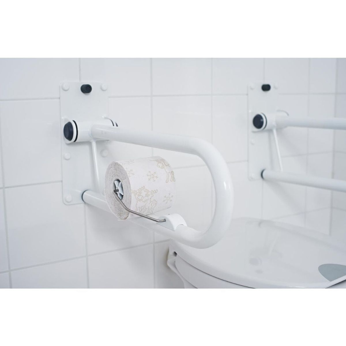 Toalettpapir holder for armlene