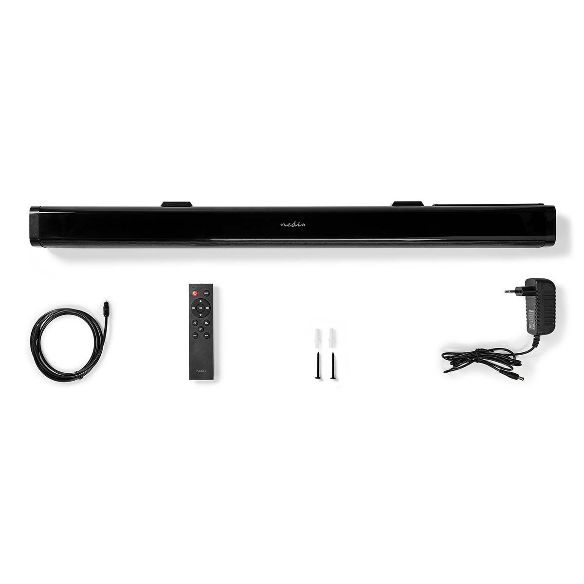 Lydplanke 2 Kanaler Stereo Surround Soundbar - 40 Watt RMS med Fjernkontroll
