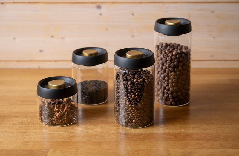 Vakuum Oppbevaringsglass 0,5 Liter med Innebygd Vakuumpumpe – Maku Kitchen Life
