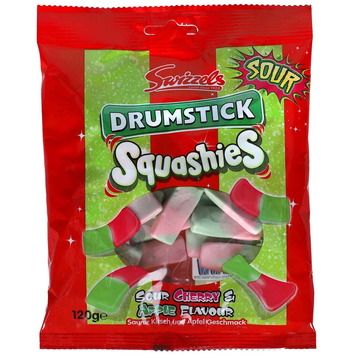 Drumstick Squashies Sour Cherry & Apple 120gram