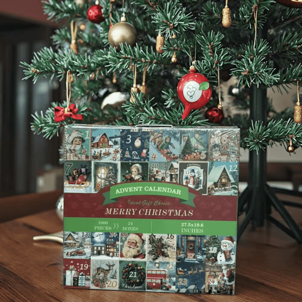 Adventskalender - Julekalender - Nostalgiske puslespill