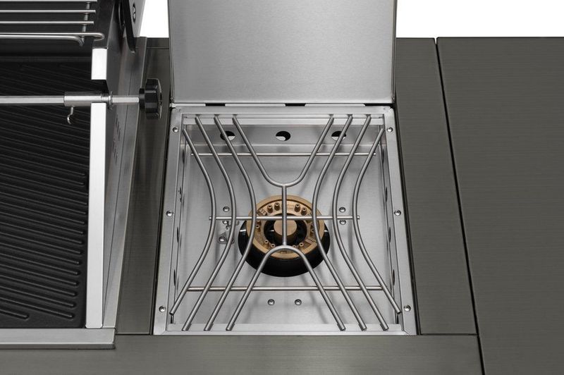 Gassgrill Black Diamond 6+2 Utekjøkken, Med Kjøleskap Og Vannkran - Mustang