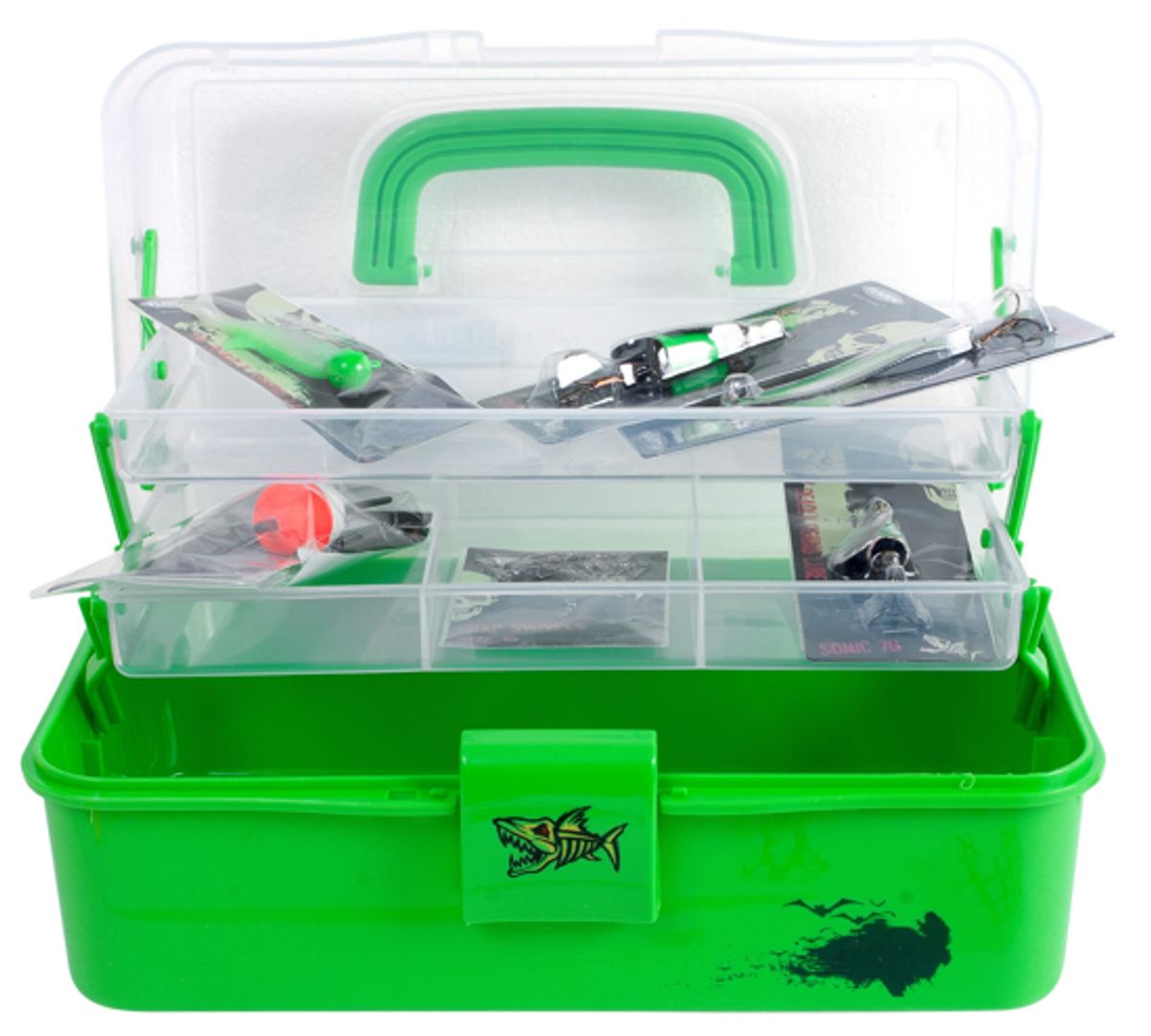 Fiskeskrin for Barn - Masse innhold - Grønn