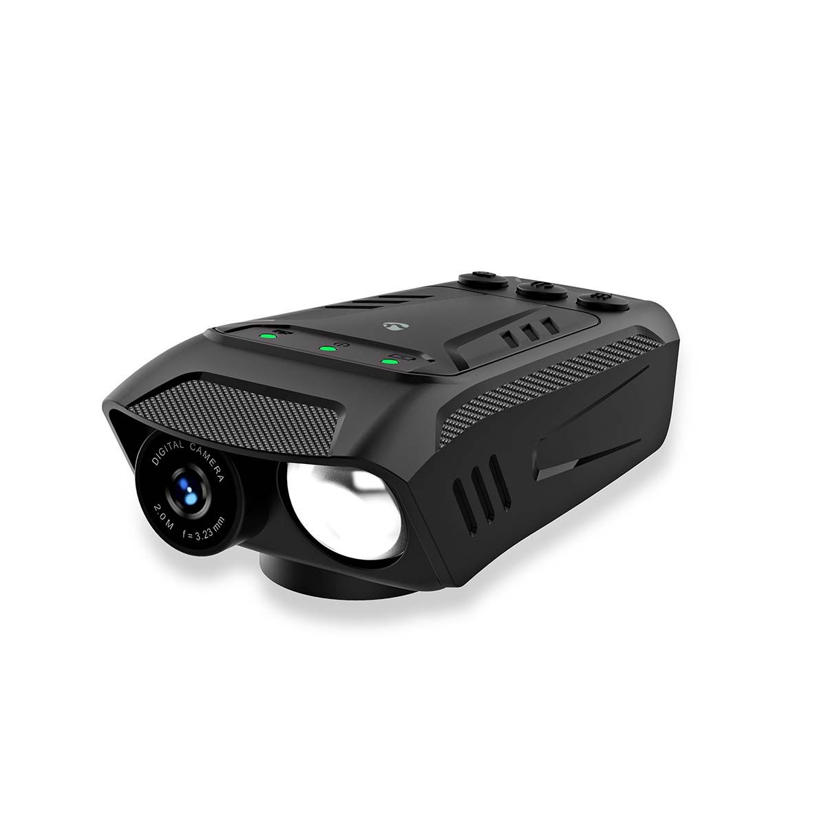 Sykkelkamera - Oppladbart Kamera med Led-Lys - 1080p, 2 M-pixel, 32MB MicroSD kort