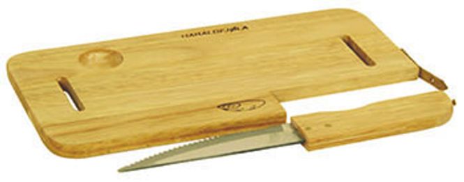 Hovedbilde Trefjøl med Kniv - 24x12cm - Haraldfjøla