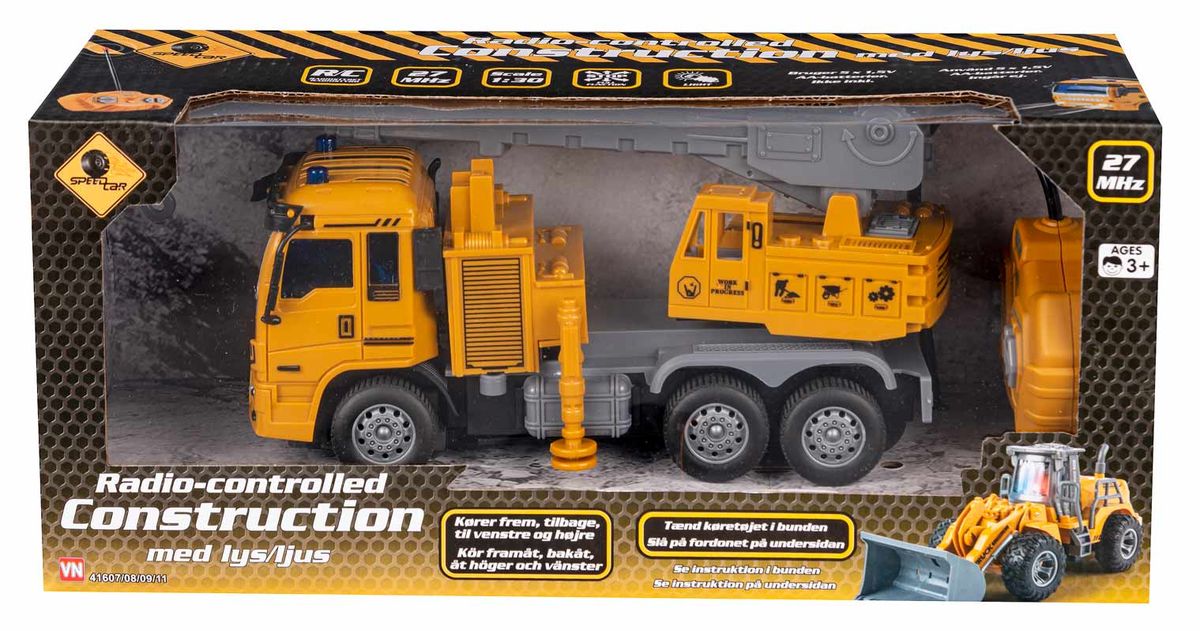 Radiostyrt Kranbil 27MHz - Speedcar fjernstyrt kranbil