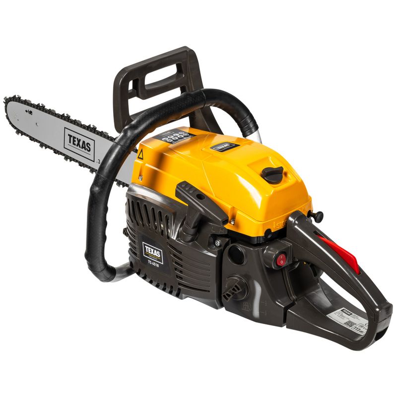 Kraftig bensindrevet motorsag - 2-takts 45cc - 45 cm sverd - Texas TS4518