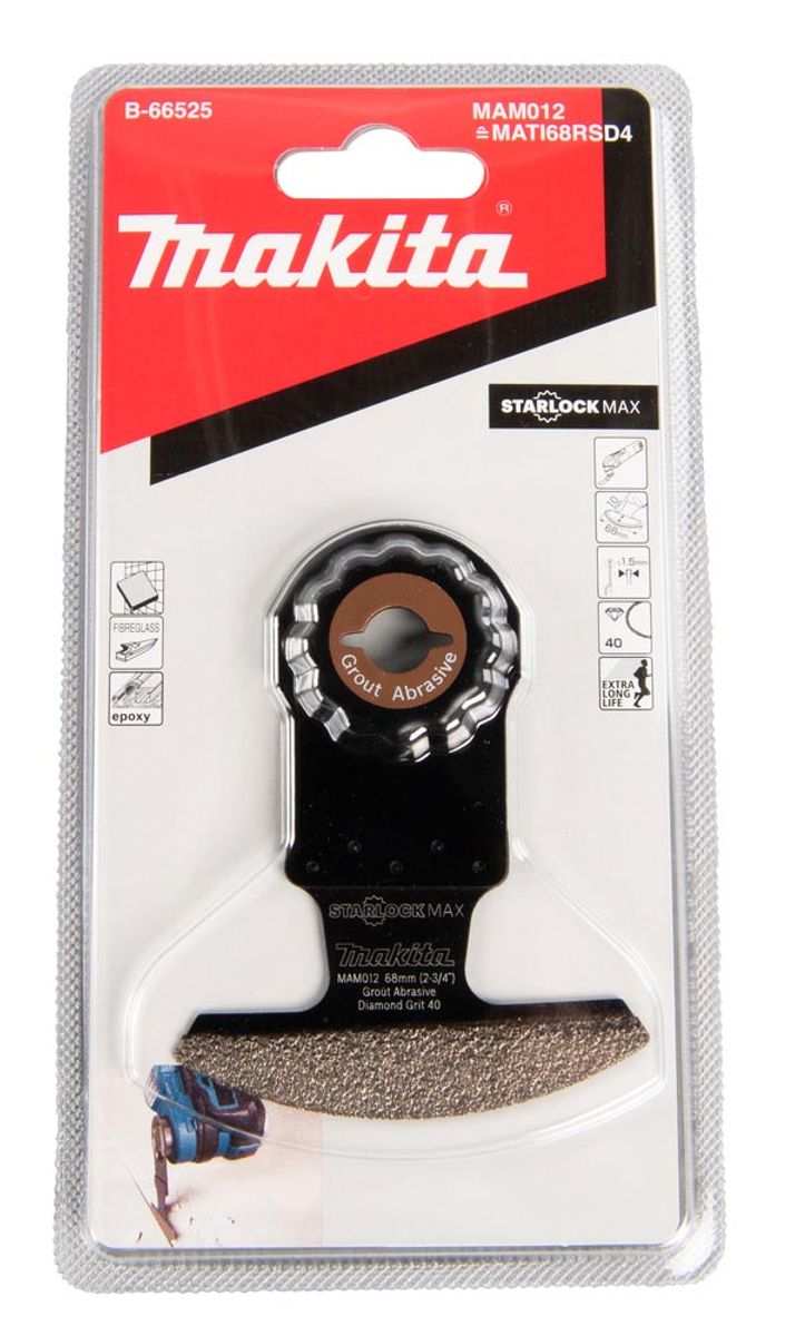 Makita Segmentsagblad 68 mm Diamant K40 Starlock Max Fuger/Mørtel B-66525