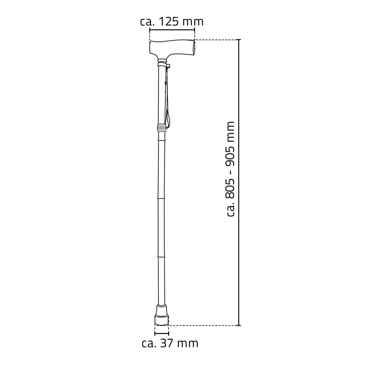 Ridder Sammenleggbar Spaserstokk