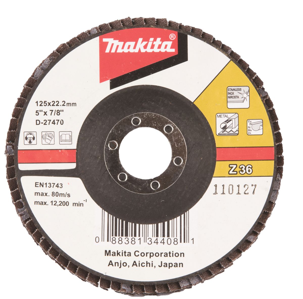 Makita Lamellslipeskive K36 125 mm D-27470