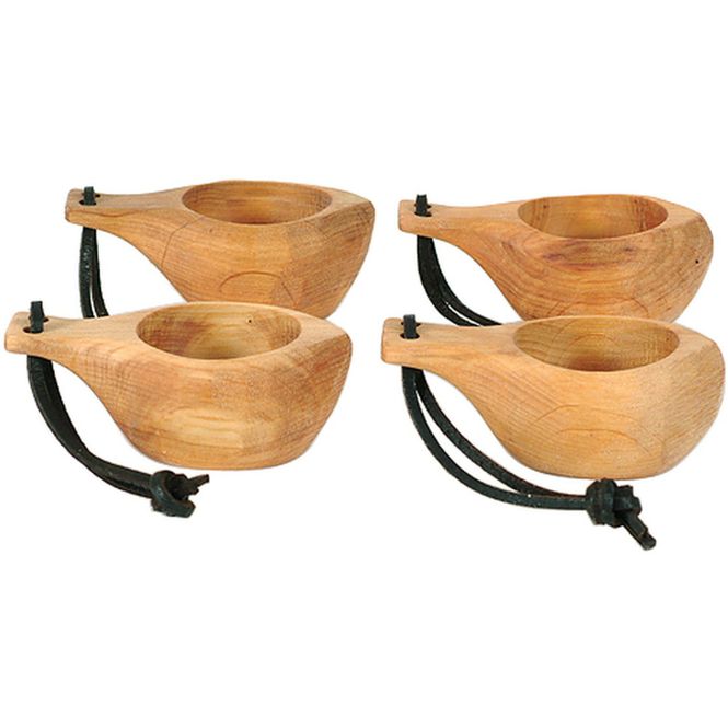 Hovedbilde Shotteglass - Drammeglass i tre - Norrøn - 4-pk