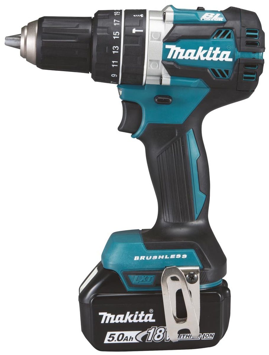 Makita Slagbormaskin 18V LXT ® 2x5,0Ah Batterier DHP484RTJ