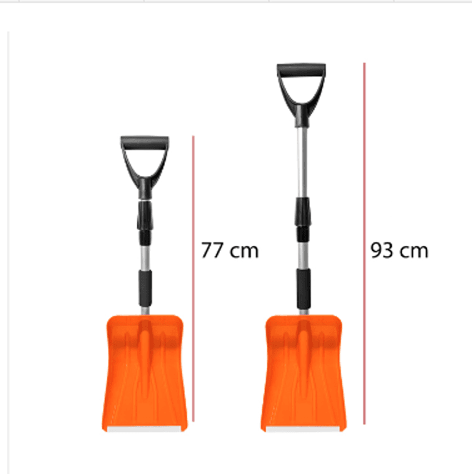 Hovedbilde Snøspade Sammenleggbar med Aluminiumsskaft - ...