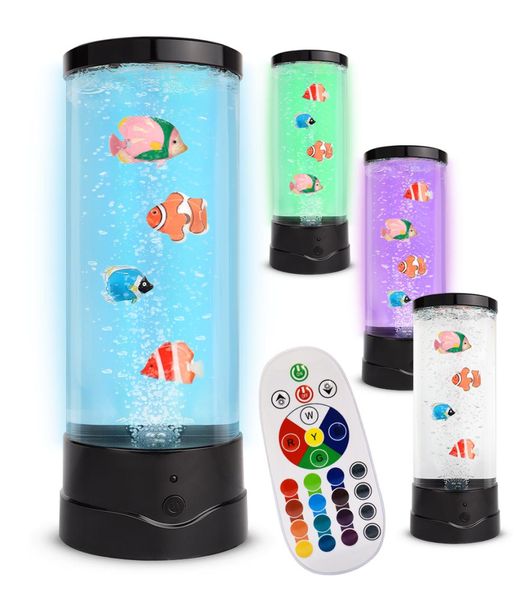 Hovedbilde Akvarielampe med Lys og Fisker 30cm