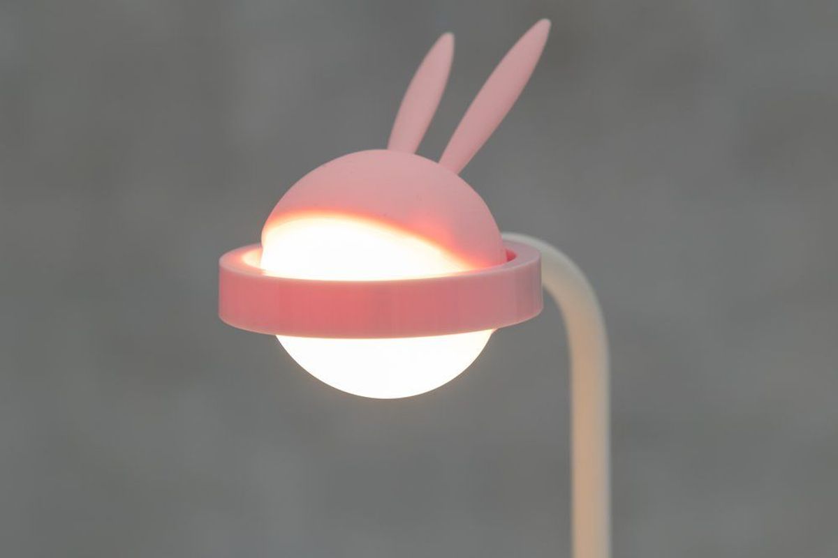 Touch Light Rabbit - Oppladbar LED Lampe - Velg farge