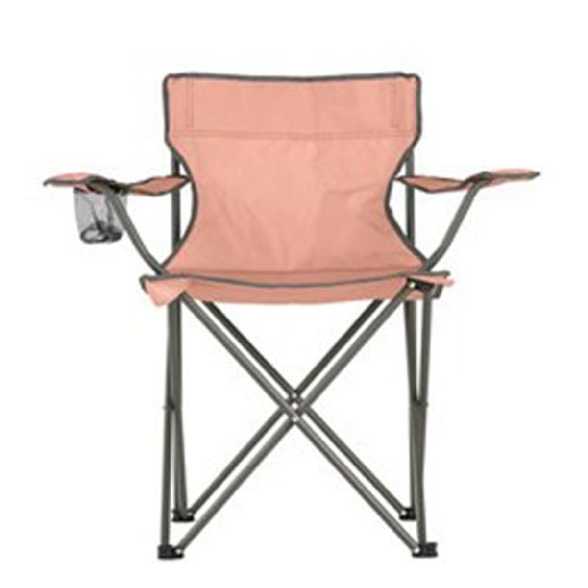 Campingstol Sammenleggbar - Koppholder - Assortert 3 farger