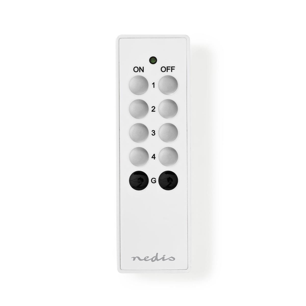 Grenuttak med 4 Uttak for RF Betjening - Kan også brukes separat uten RF 1,5 meter kabel - Nedis