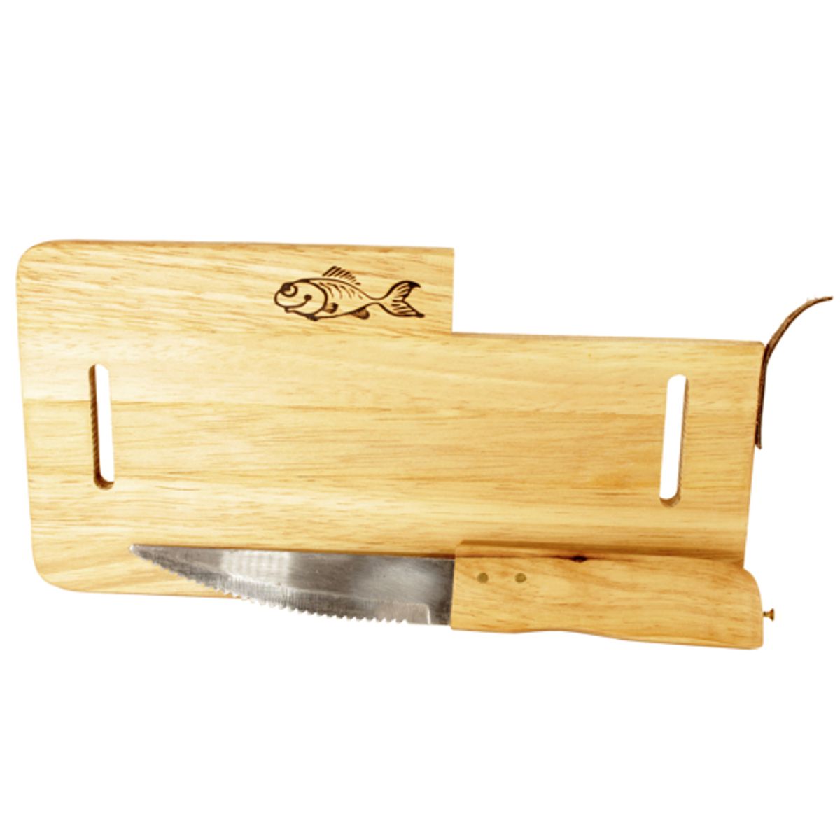 Trefjøl med Kniv - 34x18cm - Lavvufjøla