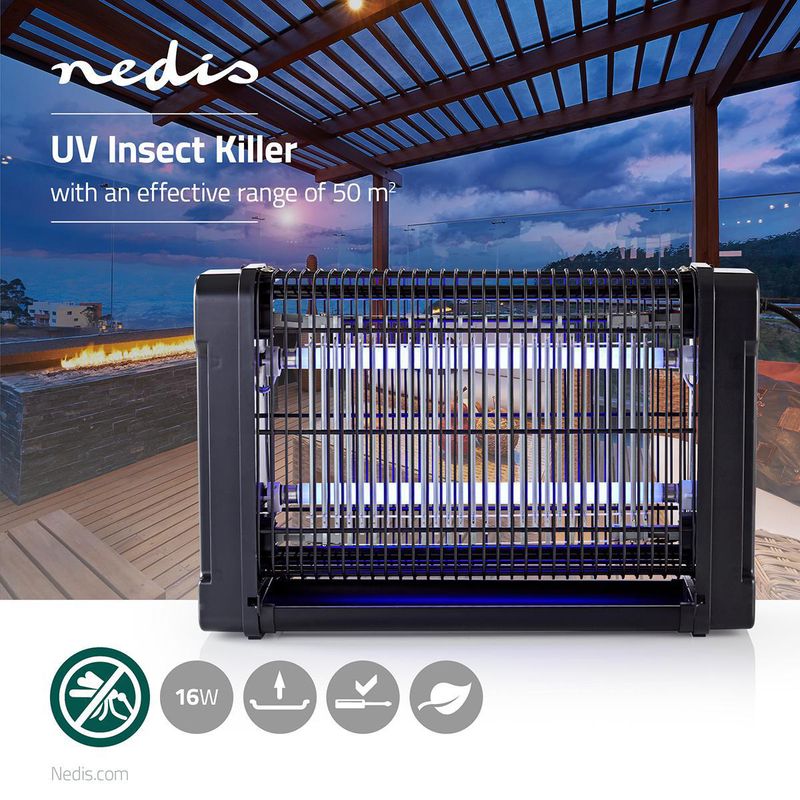 Insektfelle 16Watt - Stor Lysbasert Insektfelle - Nedis