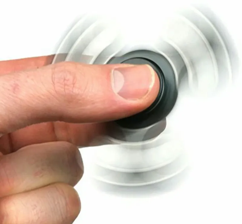 Fidget Spinner 2 - White i Oppbevaringsboks