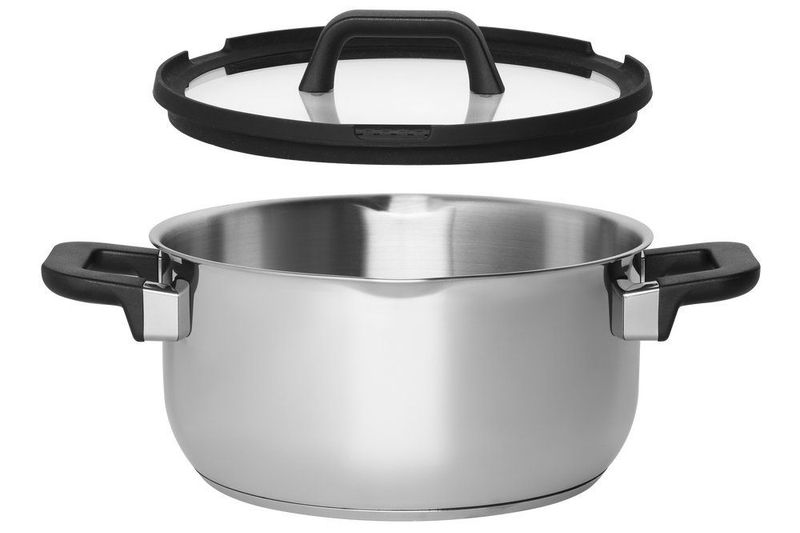 Gryte med Helletut og Sil 5,2 Liter 24 cm – Stålpanne Ease fra Maku Kitchen Life