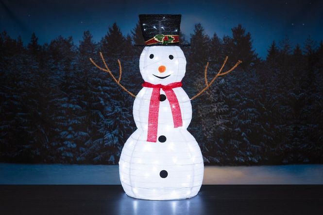 Hovedbilde Snømann med 80 Led-Lys IP44 For ute og innebruk - ...