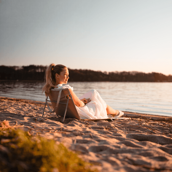 Hovedbilde Strandmatte med Ryggstøtte - Sammenleggbar Og ...