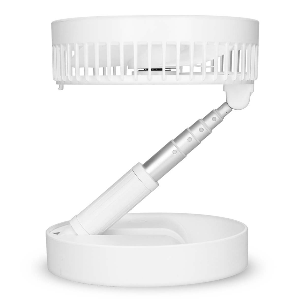 Bordvifte - Bærbar vifte - Pidestallvifte - 20 cm diameter - oppladbar - Lang driftstid