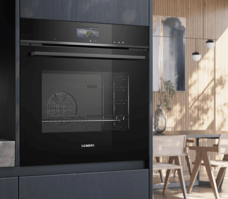 Siemens iQ700 Integrert Dampovn 60x60 cm Sort – FullSteam Plus & RoastingSensor Plus