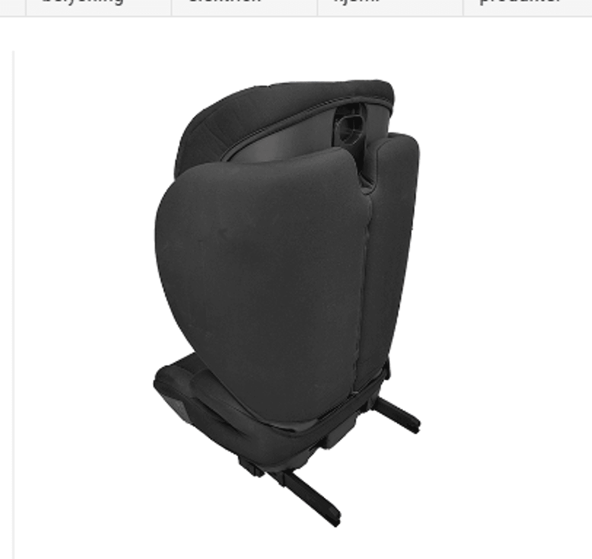 Bilstol, Barnestol for Bil med Isofix - 100-150cm