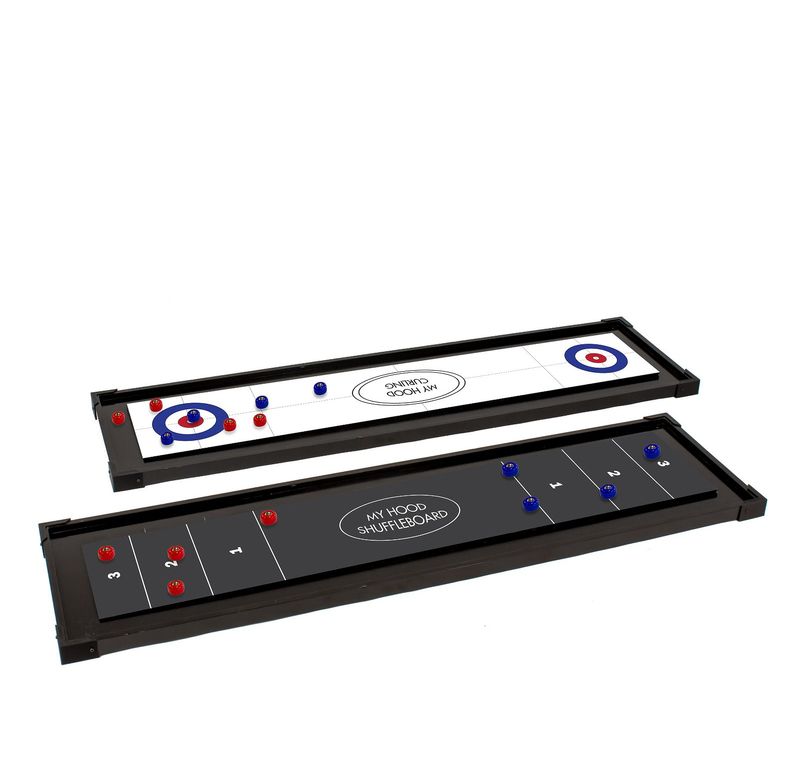 Shuffleboard og Curling i ett og samme Bordspill