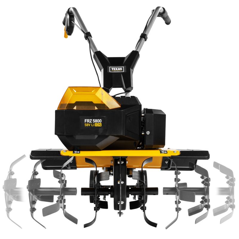 Texas jordfreser batteri 58V FRZ5800 bredde 28/40/60 cm u/bat og lader 90070069