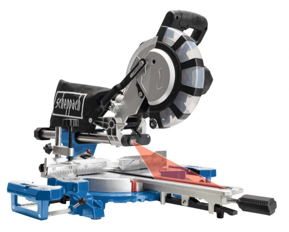 Kapp og Gjæresag 2200 Watt - 340x90mm inkl To Sagblad - Scheppach HM254SPX