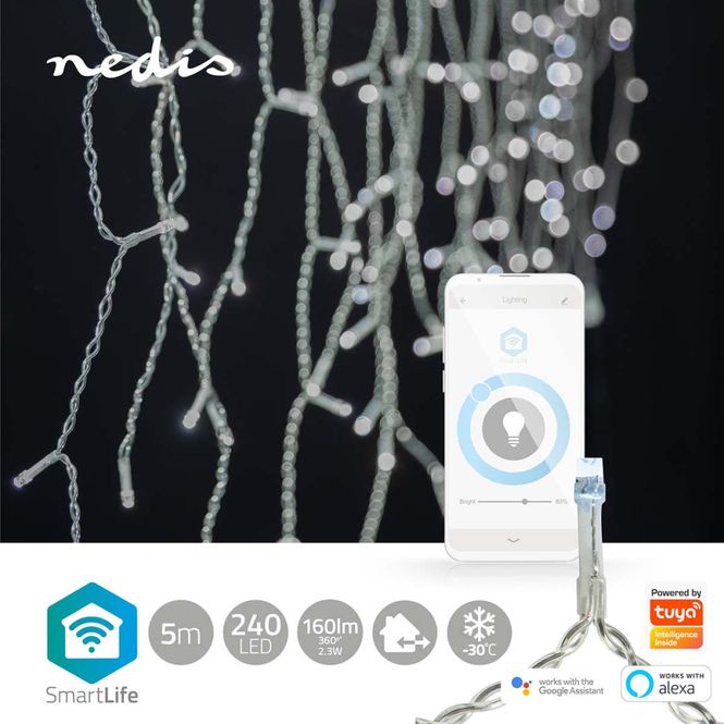 Hovedbilde Julelys Istapper - SmartLife - Wi-Fi - Kald Hvit ...
