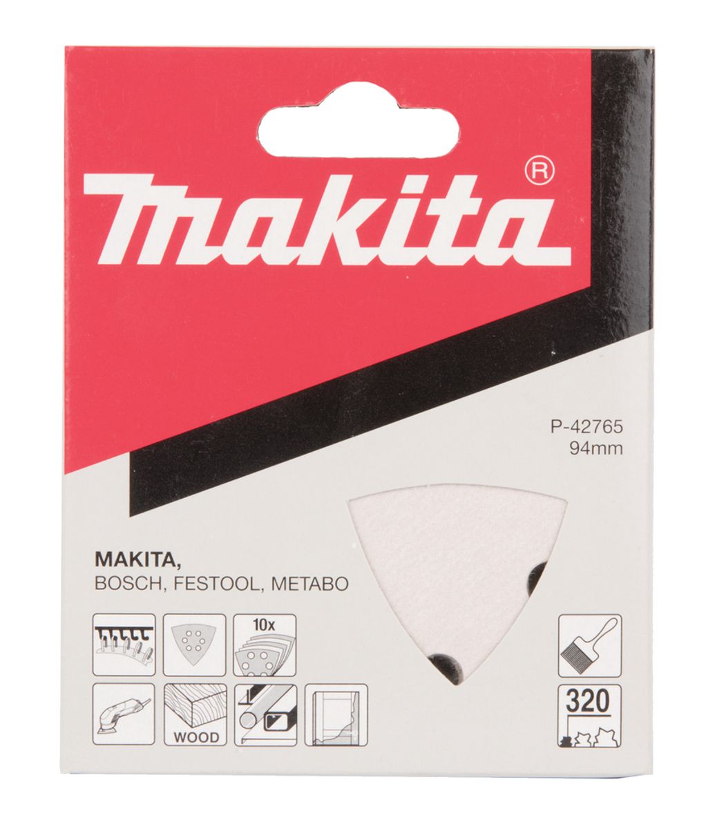 Makita Slipepapir Delta 114x102 mm K320 10 stk. P-42765