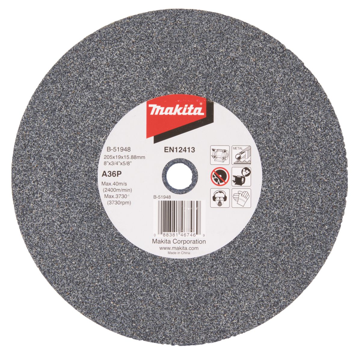 Makita Slipeskive B-51948 205x19 mm A36P Grov B-51948